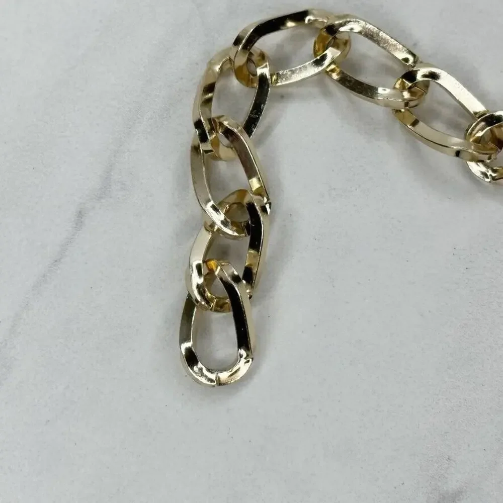 Gold Tone Y2K Chain Link Festival Statement Belt Extra Small/Small (XS/S) ✨